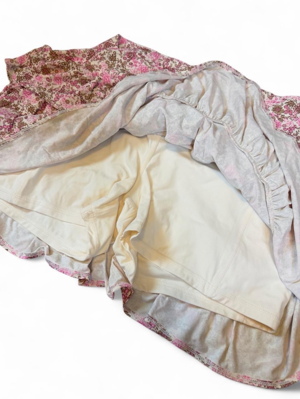 JoyLab Pink Floral Ruffle Mini Skirt - Picture 5 of 5